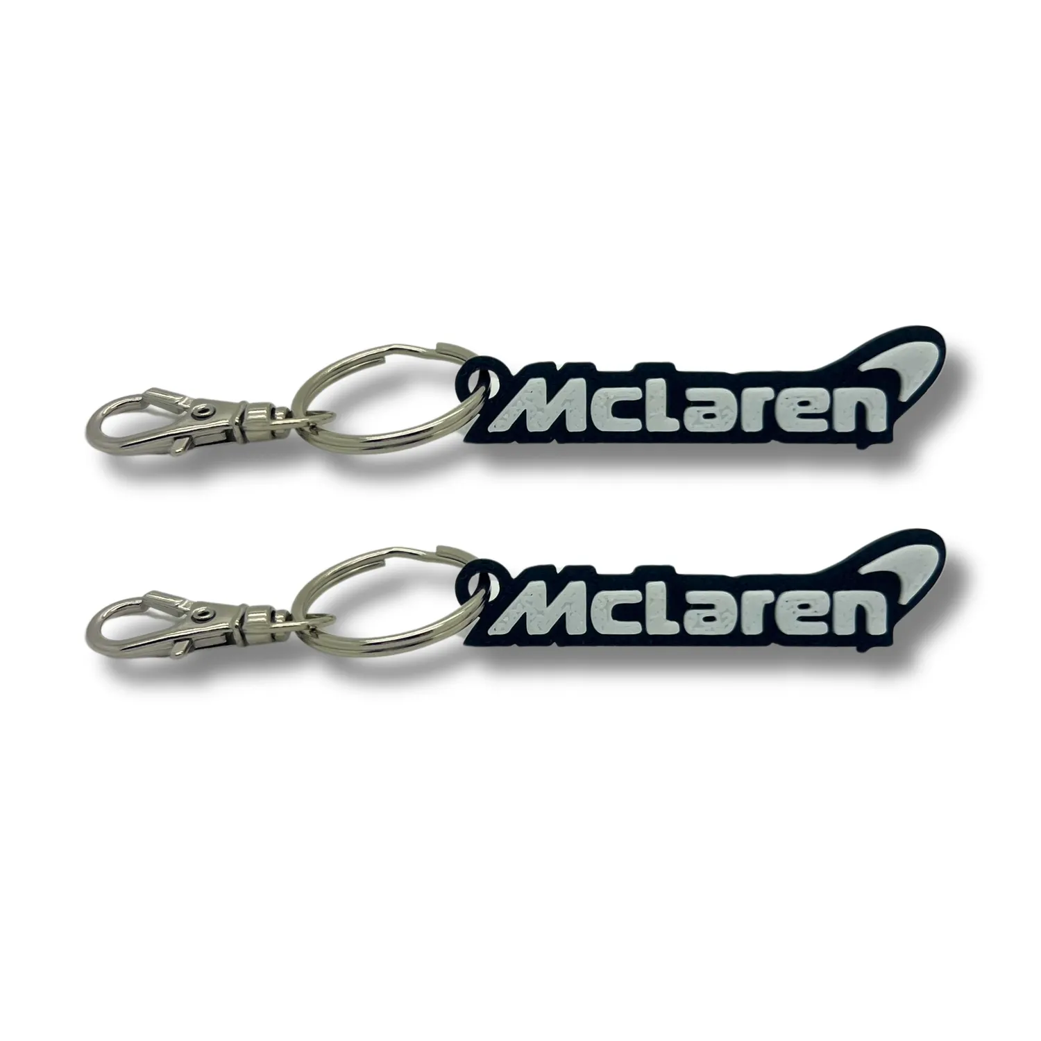 2x Keyring Clip On & Go karabinnøkkelring for McLaren