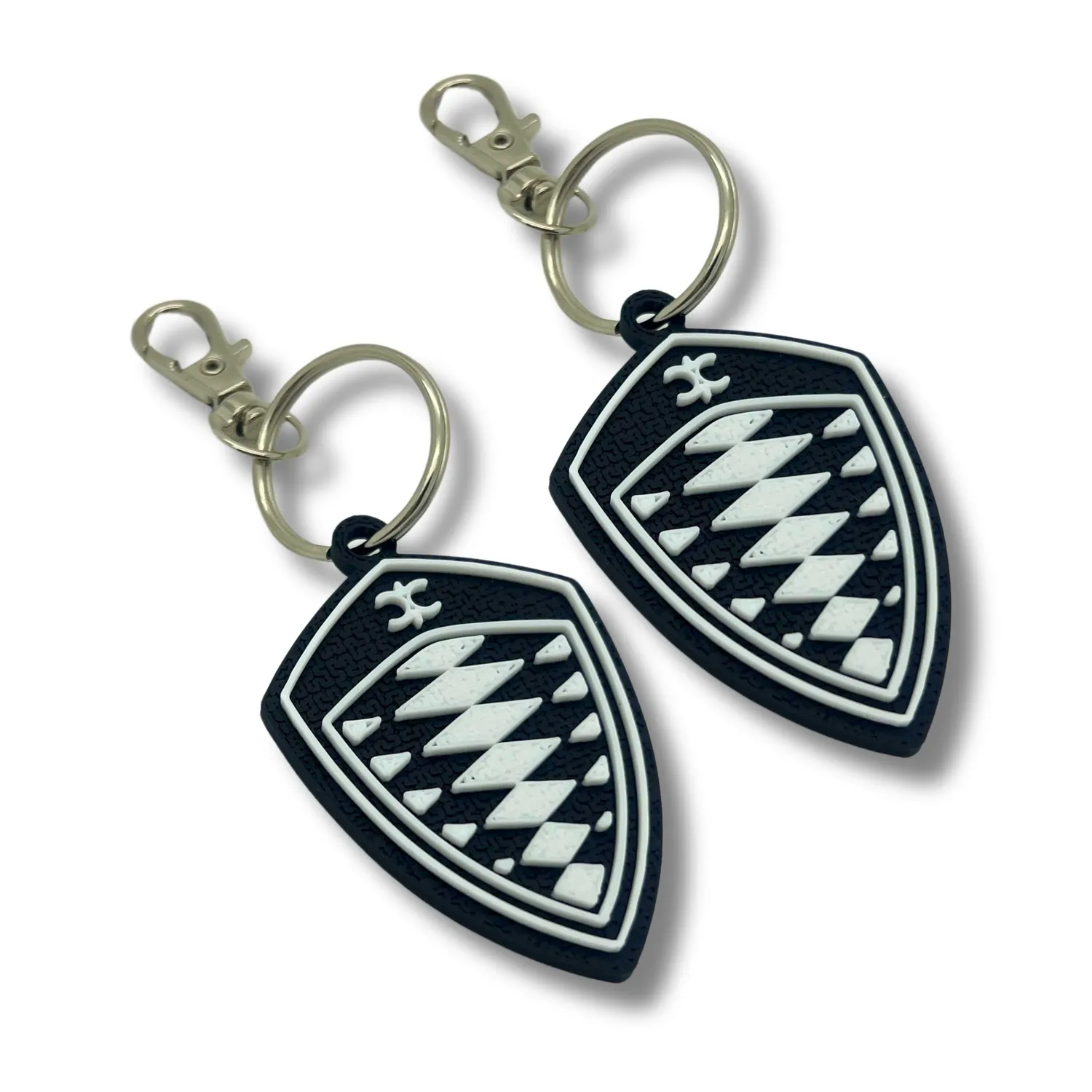 2x Keyring Clip On & Go karabinnøkkelring for Koenigsegg