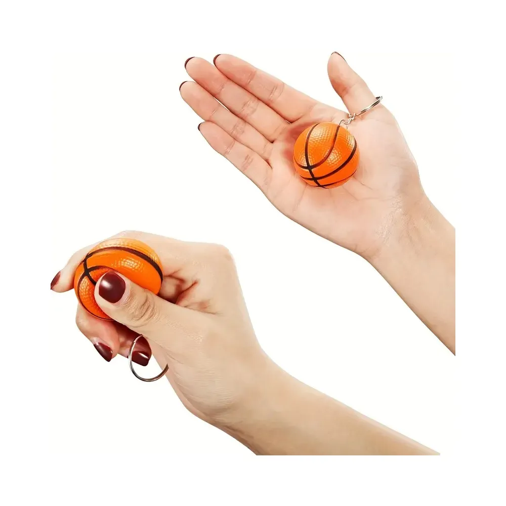 Nøkkelring - Basketball - Stressball - Klemball - Antistress