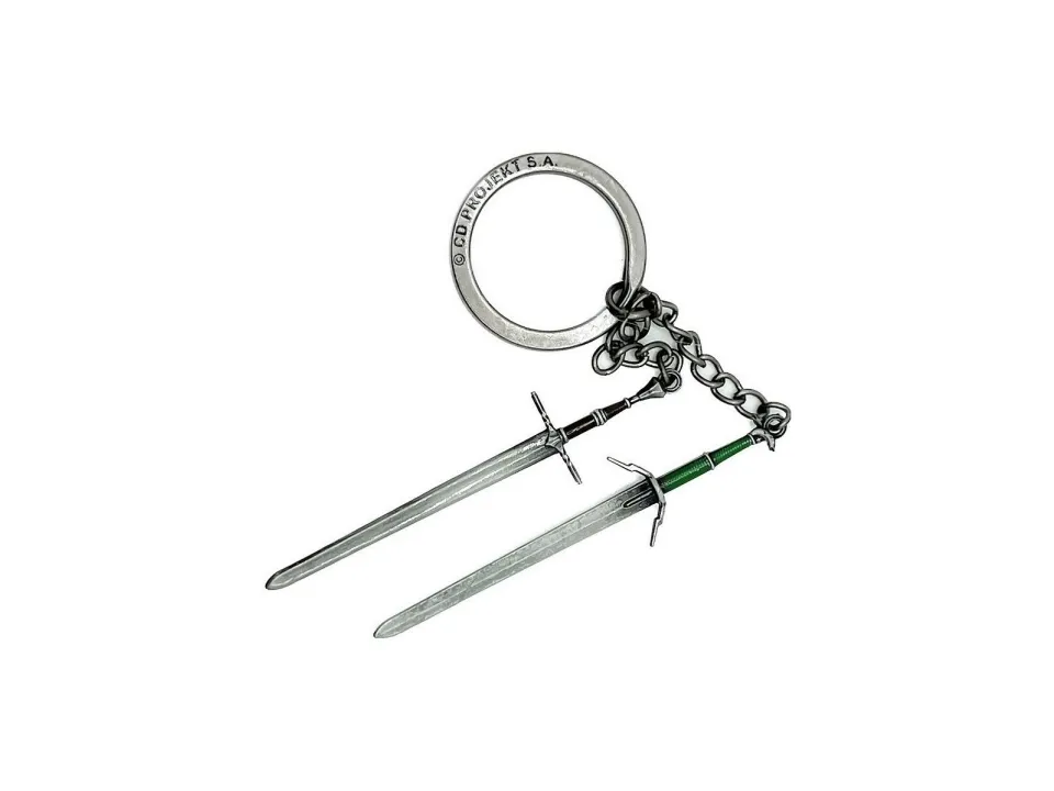Cenega The Witcher 3 Geralt Two Swords Keychain, Samlefigur, Video spill