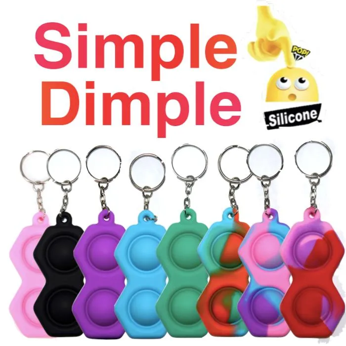 2-pack Enkel fordypning, MINI Pop it Fidget Finger Toy / Toy - CE
