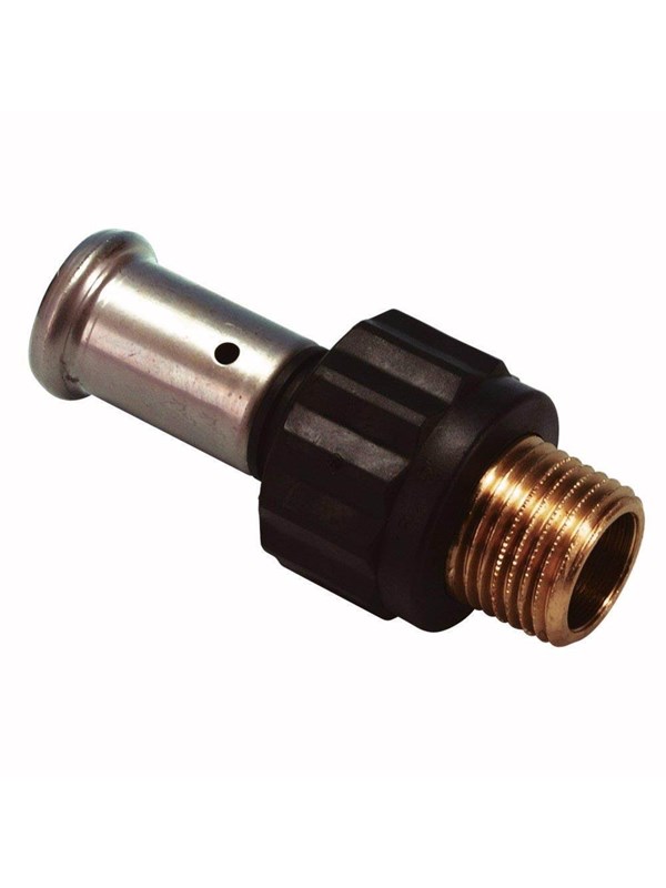 Henco straight male iron adapter 40 mm x 1