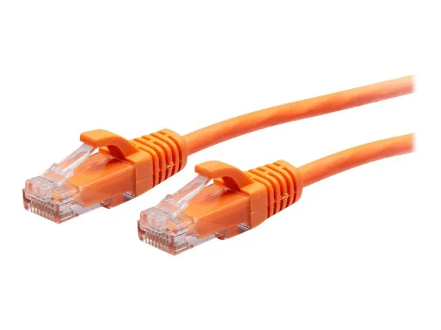 C2G 1ft (0.3m) Cat6a Snagless Unshielded (UTP) Slim Ethernet Network Patch Cable - Orange - Koblingskabel - RJ-45 (hann) til RJ-45 (hann) - 30 cm -...