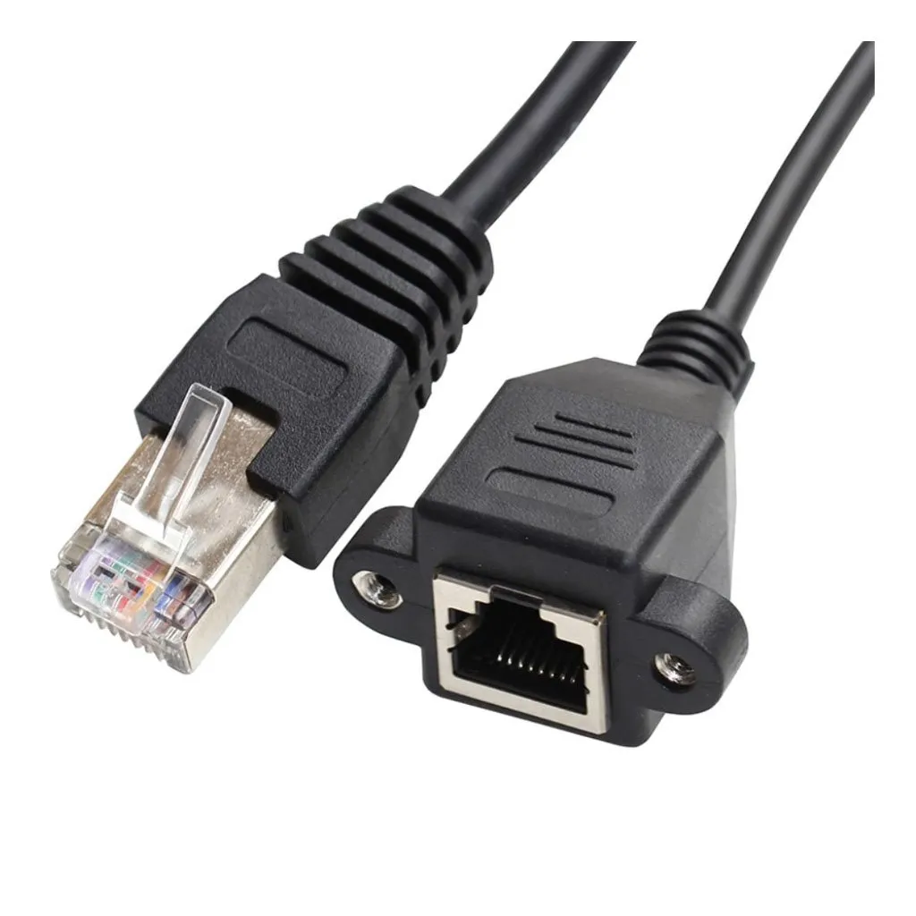 Universal FTP STP UTP Cat 5e menn og kvinner på lan ethernet nettverkskabel med panelmonteringshullene