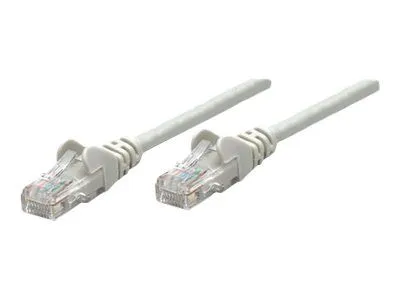 Intellinet Network Patch Cable, Cat5e, 15m, Grey, CCA, U/UTP, PVC, RJ45, Gold Plated Contacts, Snagless, Booted, Lifetime Warranty, Polybag - Kobli...