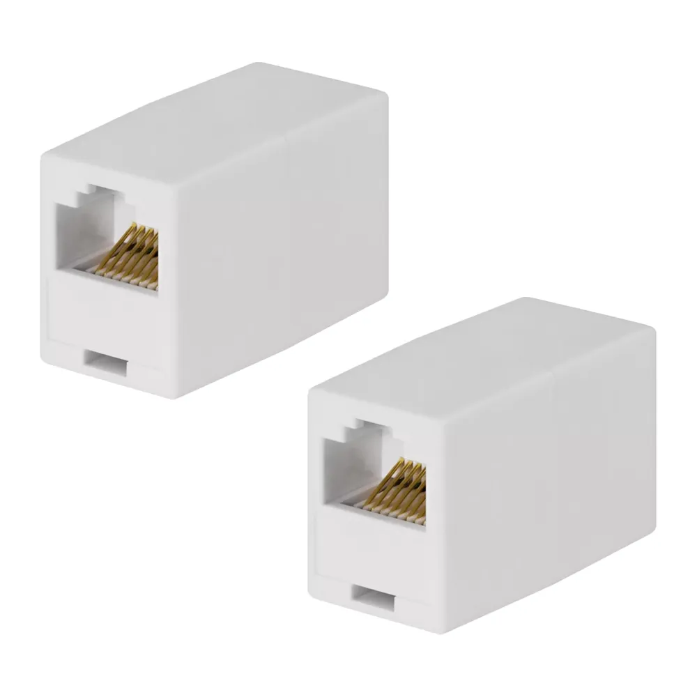 2stk RJ45 Skjøtekontakt - Koble sammen nettverkskabler & forleng