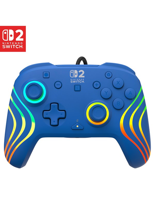 Turtle Beach Afterglow Wave - Blue - Wired Controller - Nintendo Switch 2