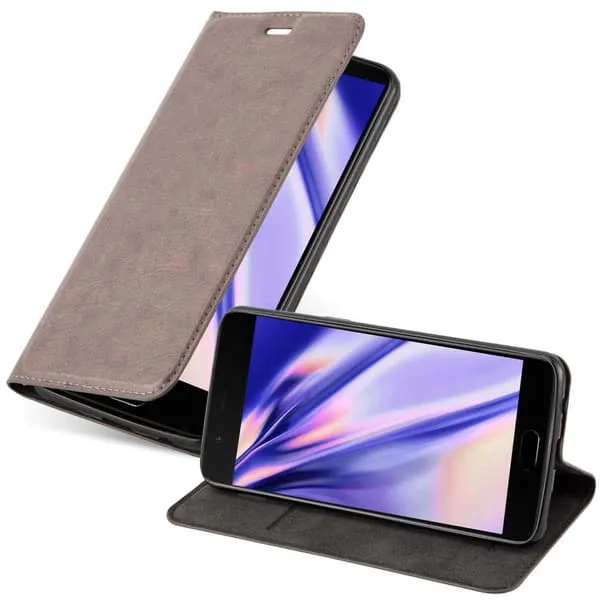 Lommebokdeksel til OnePlus 5 Deksel med magnetisk lukking, stativfunksjon og kortlomme