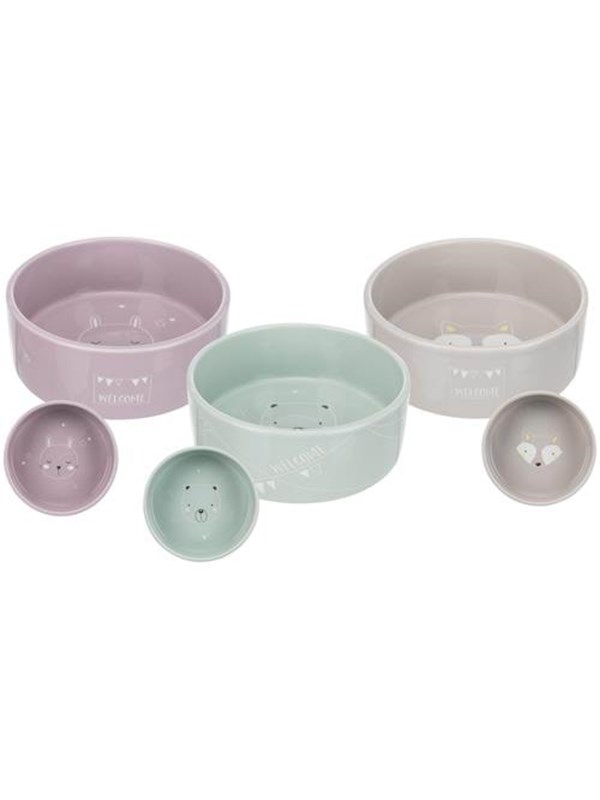 Trixie Junior Ceramic Bowl 0.3 l/ø 12 cm assorted colours