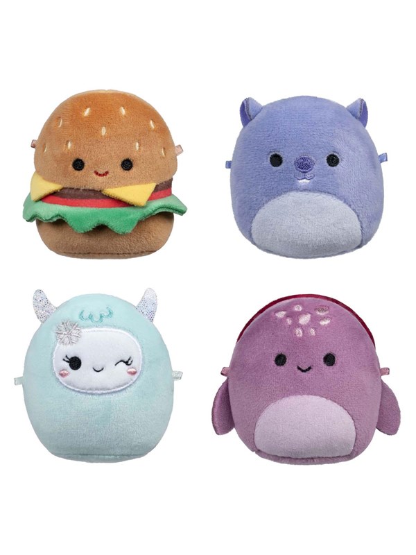 Squishmallows Plush Toy Micromallows - Carl Yollie Javari Tudor 4-pack