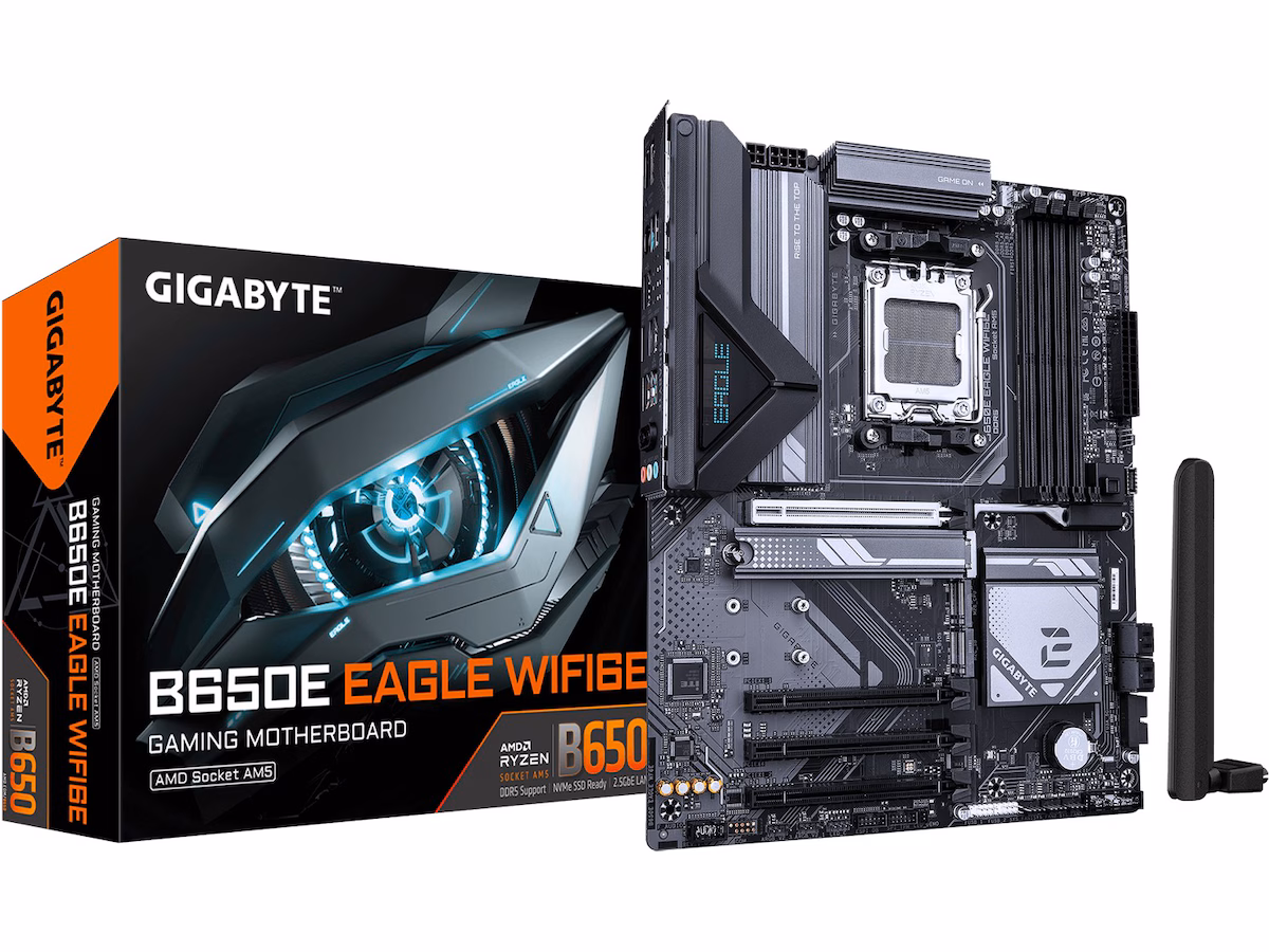 GIGABYTE B650E EAGLE WF6E Hovedkort - AMD B650 - AMD AM5 socket - DDR5 RAM - ATX
