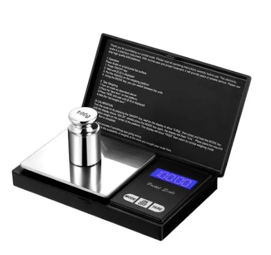 Digital vekt i lommeformat, lommevekt, smykkevekt 0,01 - 200g
