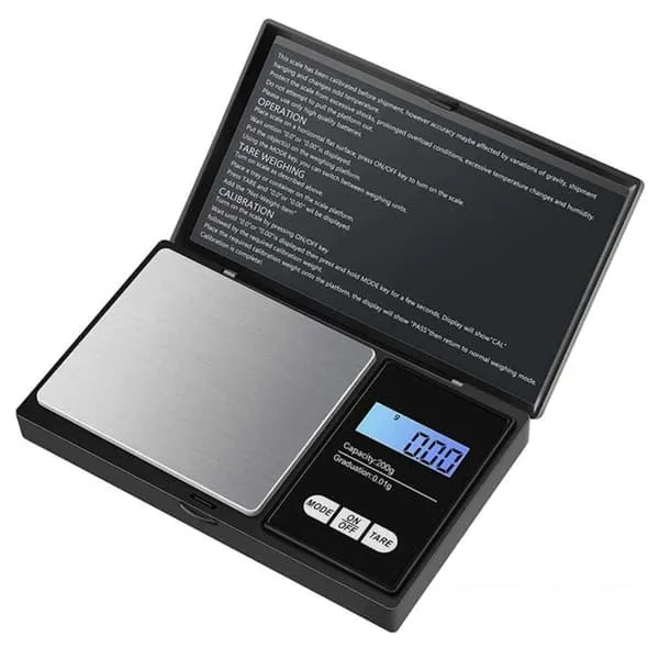 Sammenleggbar digital lommebølge / mini bølge / smykkerbølge (0,01-200g)