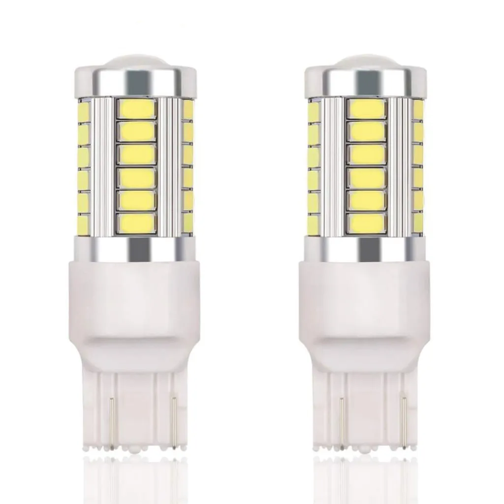 2x 7443 W21W T20 33st smd 5730 Hvit