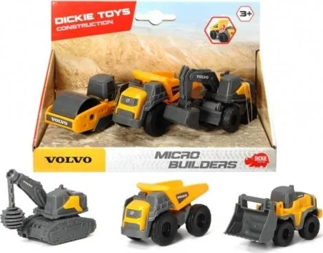 Dickie 3-pk Volvo anleggskjøretøy 372-2009