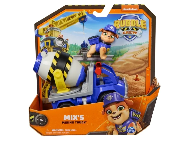 Rubble & Crew 6066540, Betongblandebil, 3 år, Plast, Flerfarget