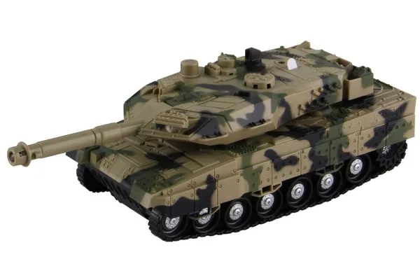 Militærtank m/friksjon, lys, lyd & Try-Me