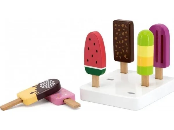Viga Toys is i tre på pinne med stativ 6 stk.