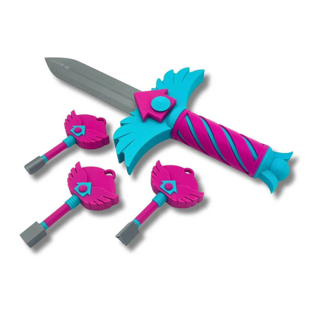Squid Game 3 nøkler og kniv gjemsel - ikke skarp