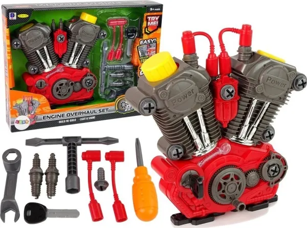 LeanToys hobbysett motor for demontering lys lyd