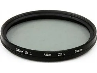 Seagull polarisasjonsfilter CPL Slim 49 mm til kamera