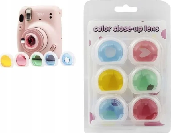 LoveInstant filtre, 6-i-1 effektfiltersett til Fuji Fujifilm Instax Mini 12