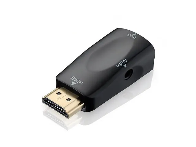 HDMI til VGA-adapter med lydinngang