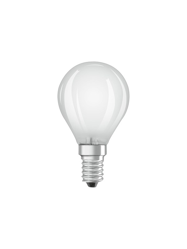 Osram LED-lyspære - LED light bulb - shape: P45 - frosted finish - E14 - 4 W - warm white light - 2700 K (pack of 2) E14