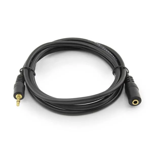1,5m aux 3,5 mm forlengelseskabel lydkabel hunn hann