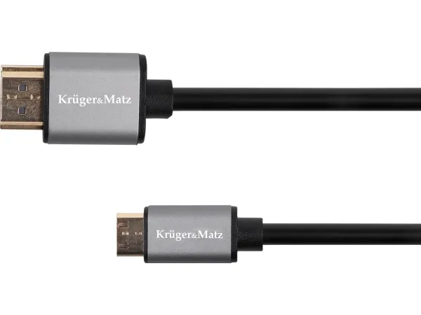 Kruger&Matz HDMI Mini-kabel HDMI 1,8 m svart (KM1237)