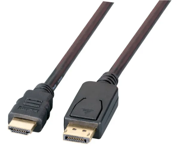 EFB Elektronik K5561SW.5V2, 5 m, DisplayPort, HDMI, Hankjønn, Hankjønn, Rett