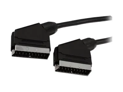 MediaRange - Video/lydkabel - SCART hann til SCART hann - 1.4 m - svart