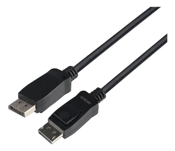 Deltaco DP8K-1030-LSZH, 3 m, DisplayPort, DisplayPort, Hankjønn, Hankjønn, 7680 x 4320 piksler