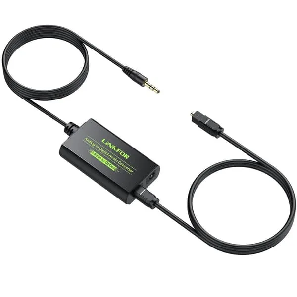 NÖRDIC 48kHz DAC analog til digital omformer 3,5 mm til SPDIF Toslink
