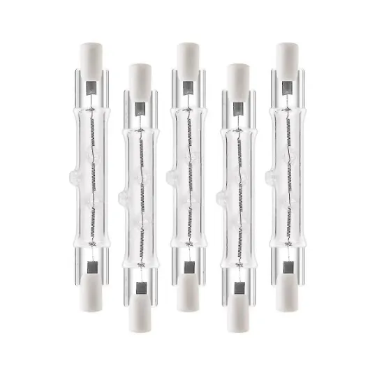 5-pakning R7s 118mm 300w 230v - R7s halogen lineært lys
