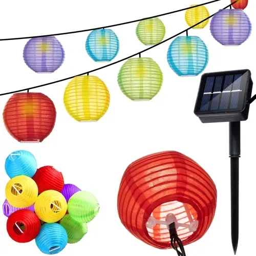 3,5m LED Lyslenke - Solcelle