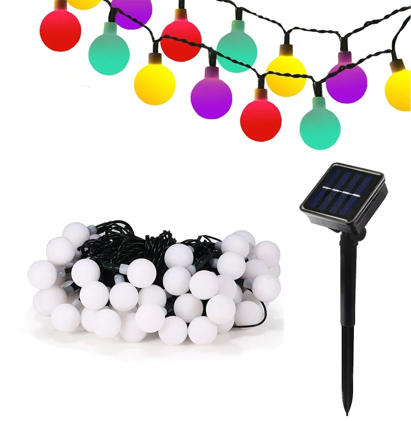 LED-Girlander - Solcelle - 20 LED