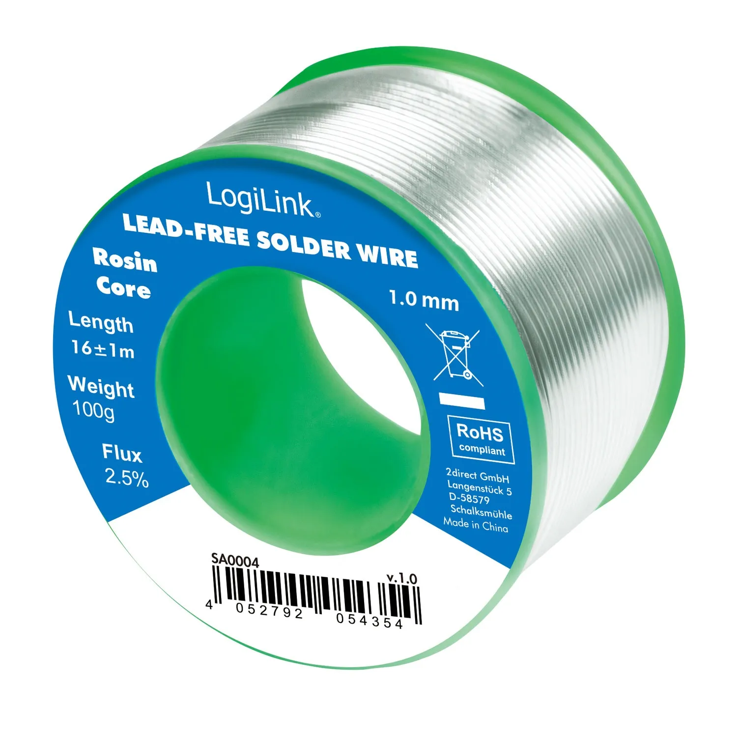 Blyfri loddemetall 1mm 100g