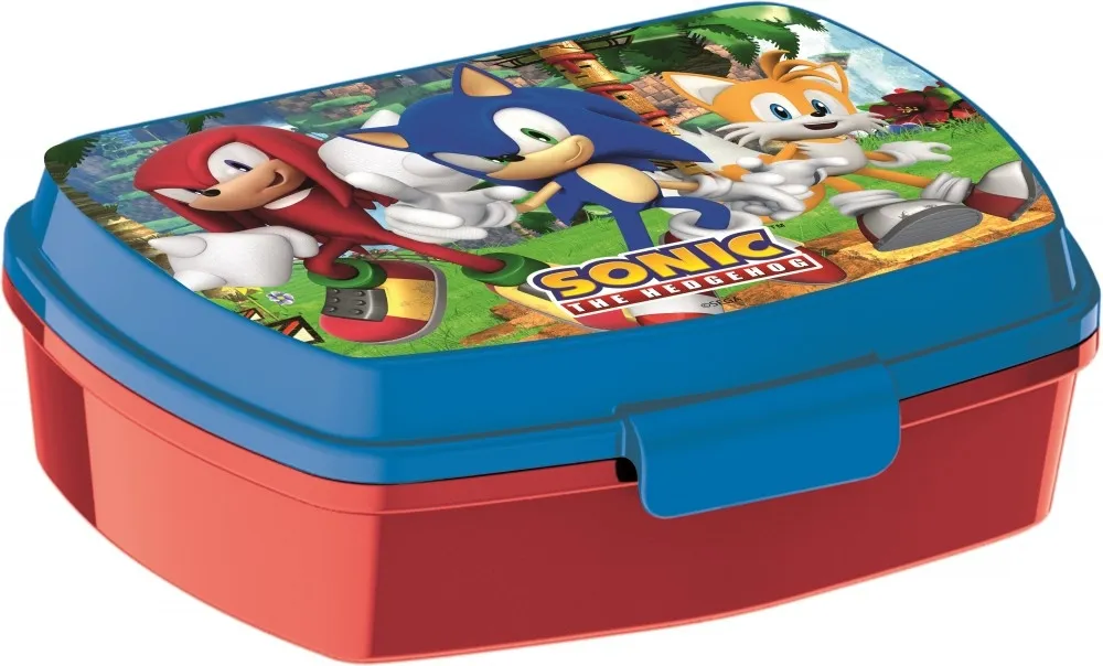 Rolig Plastmatboks med Sonic the Hedgehog-venner