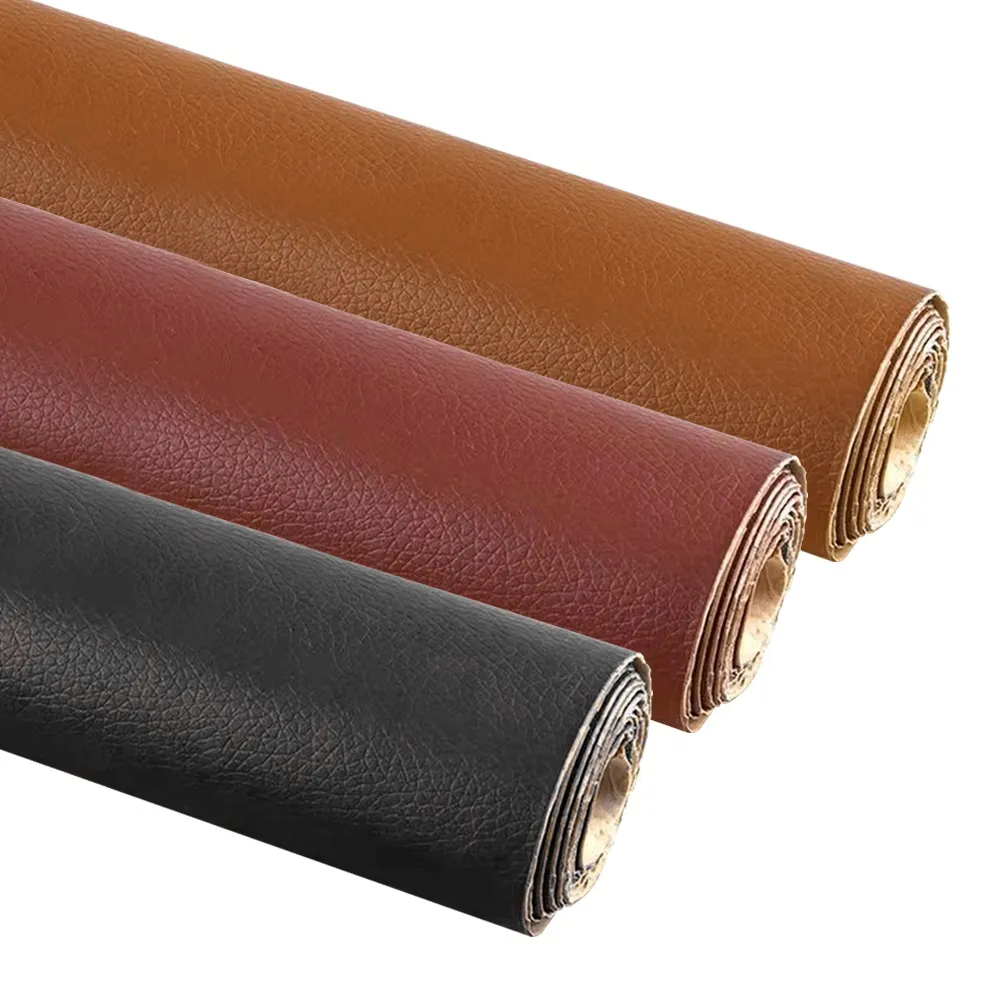 Selvklebende Lapp i Skinn - PU-skinn - 50x100 cm - Black