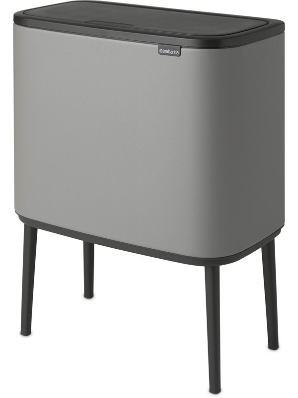 brabantia Bo Touch Bin Mineral Concrete Grey 3 x 11 L
