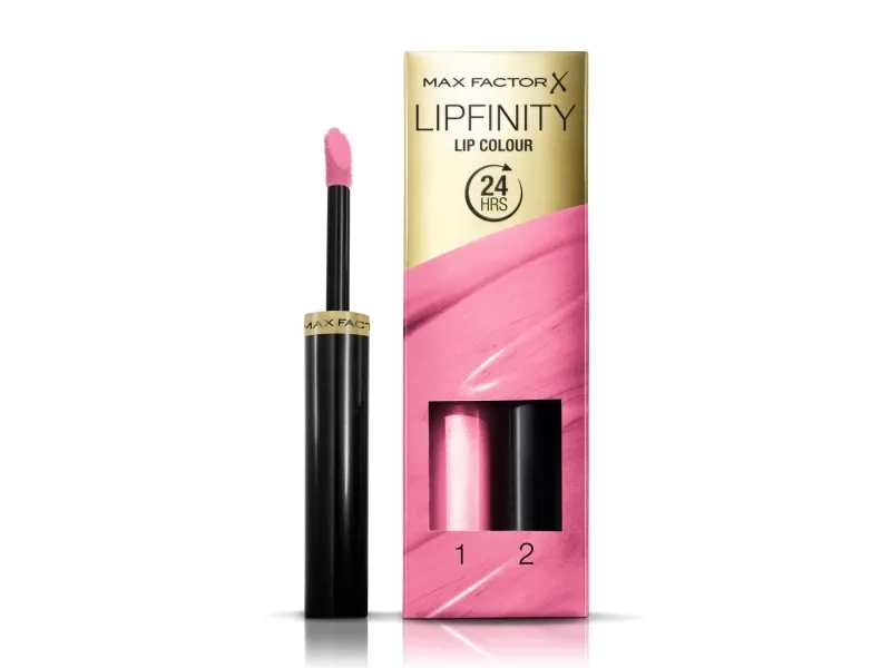 Max Factor Lipfinity Lip Colour Long-Lasting Lipstick With Permawear System 22 Forever Lolita 2.3ml + 1.9g