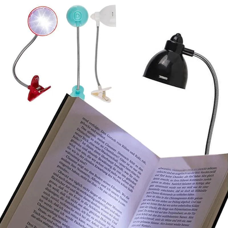 Boklampe - Leselampe / LED-lampe med Klemme - Lampe til Bok