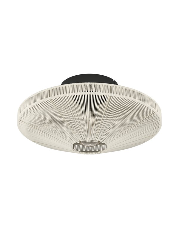 EGLO MIDSUMER TAKLAMPE Ø380 E27 SVART/KREMFARGET