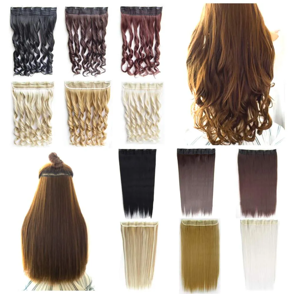 Clip-on / Hair extensions krøllete og rette 70cm - 24 farger