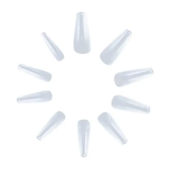 500 PCS Nail Tips Ballerina Clear Loose Nails Akryl tips