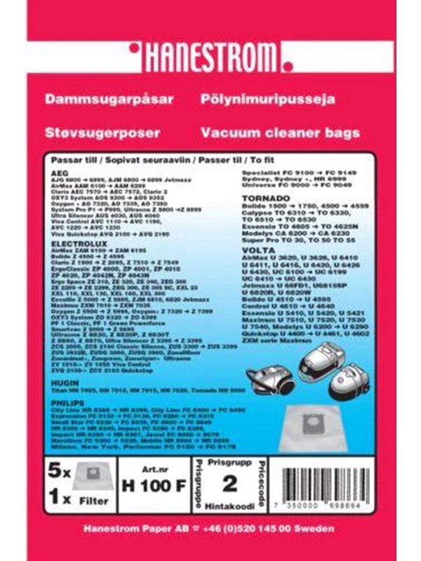 hanestroem Vacuum Cleaner Bags - 5 pcs