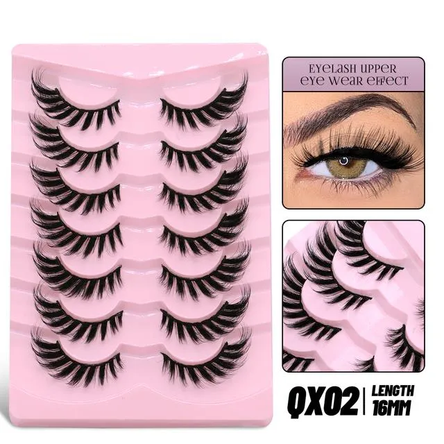 7 par Cat style mink-øyevipper - Mink (QX02)