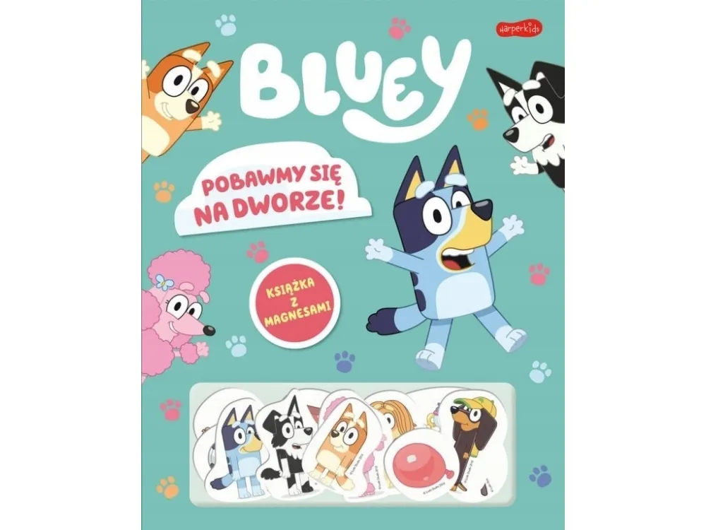 HarperCollins BLUey: La oss leke ute – bok med magnet. 87005