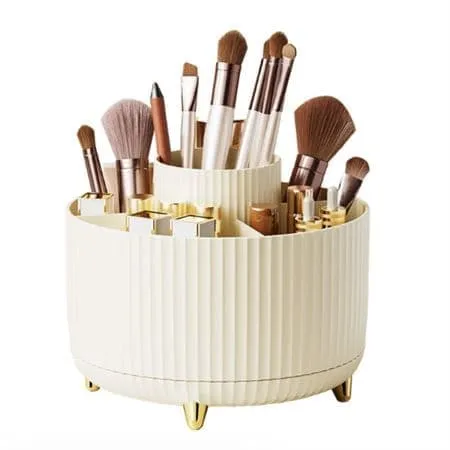 UNIQ roterende Makeup Organizer - Kremhvit